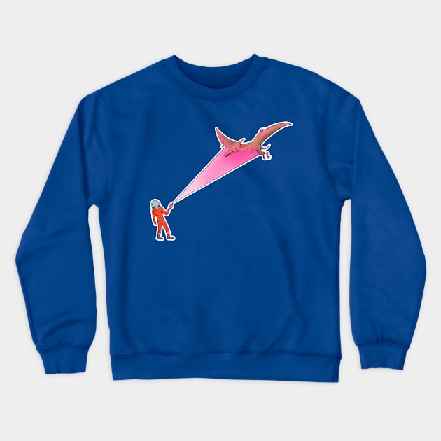 Alien vs Pterodactyl Crewneck Sweatshirt by Justanos